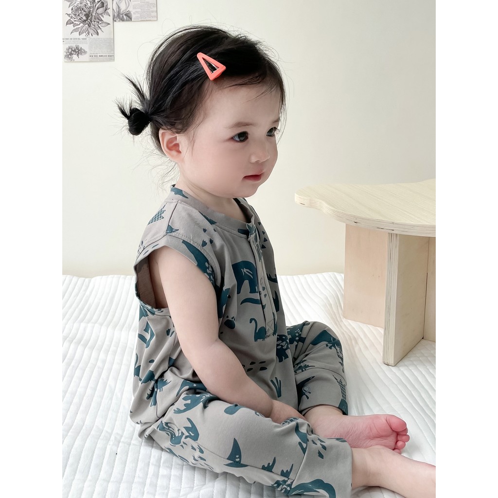 Bebê roupas de bebê verão fino sem mangas colete macacão bebê menina estilo Super ocidental macacão roupas de verão bebê