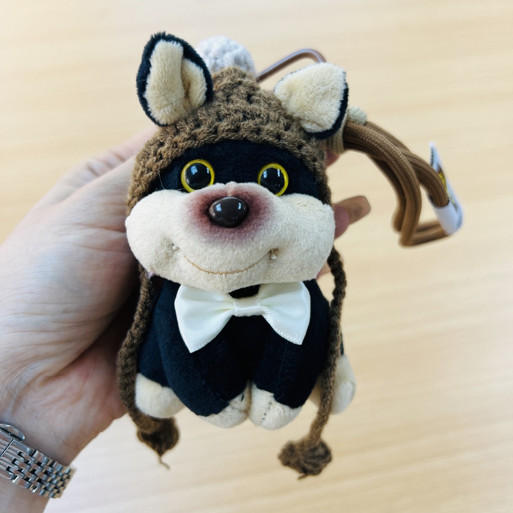 2026 novo estilo bonito abelha filhote de cachorro saco pingente menina boneca de pelúcia chaveiro boneca nicho High-End