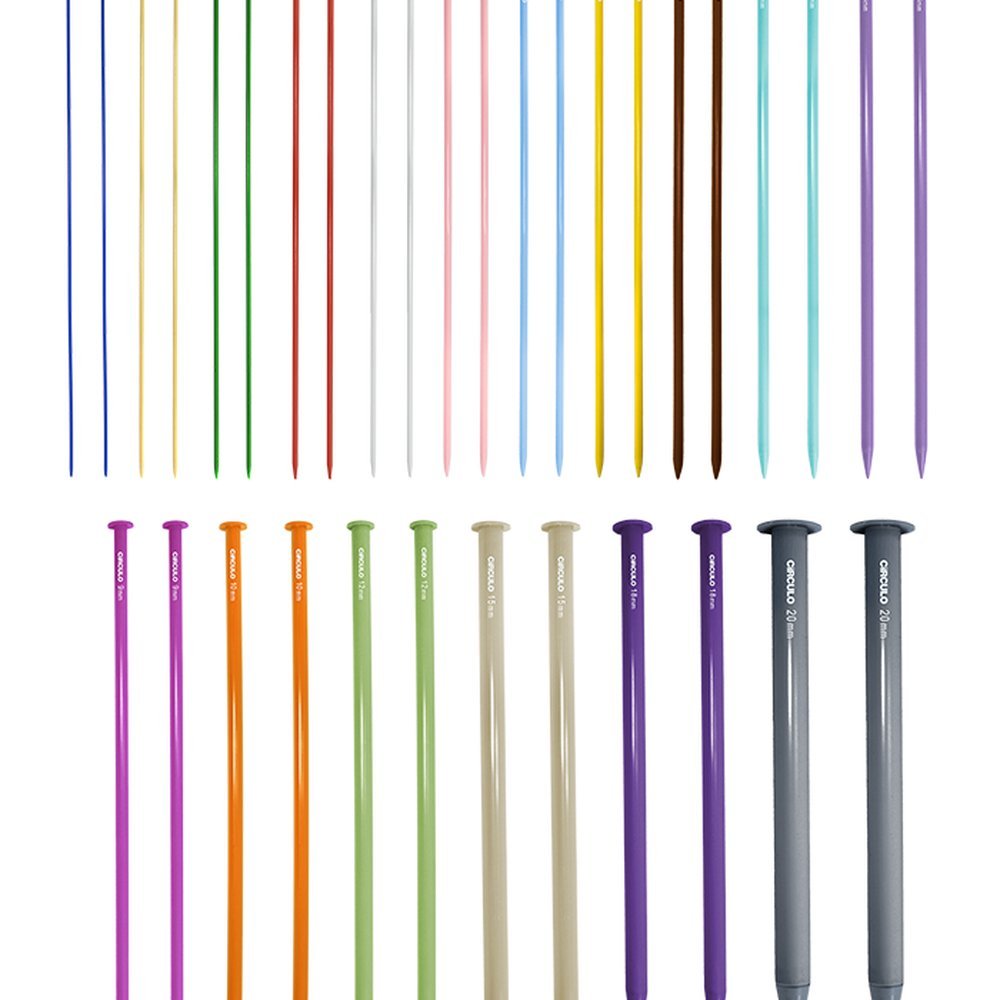 Agulha para Tricô de Plástico Colorida Circulo Und