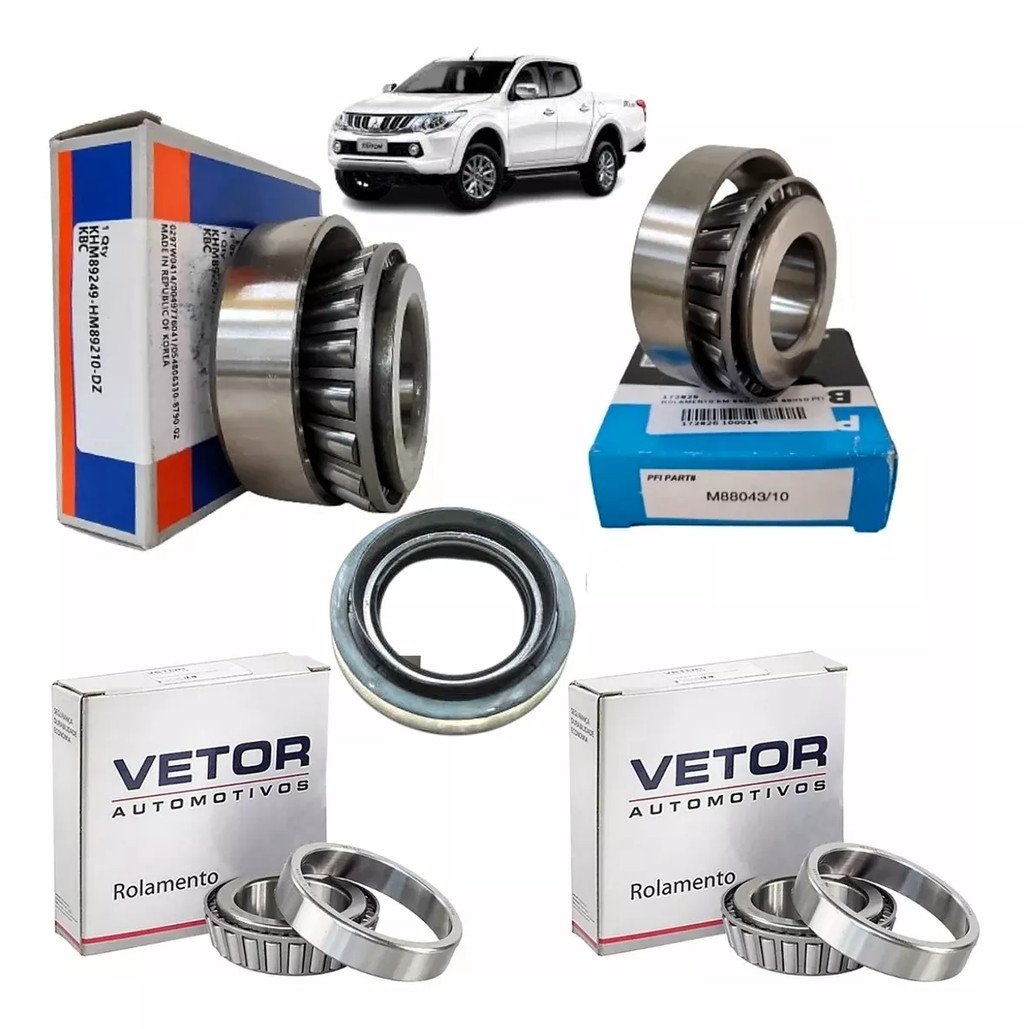 Kit Rolamento Diferencial Traseiro L200 Outdoor 4x4 Retentor