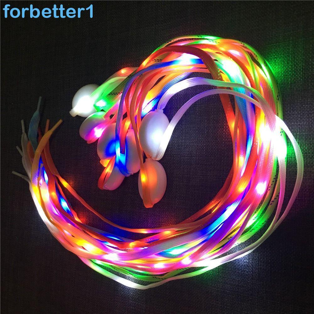 FORBETTER Tênis Rendas Mulheres Homens Sapatos De Patinação Cadarços Esportivos Decoração De Festa Luminosos Acessórios