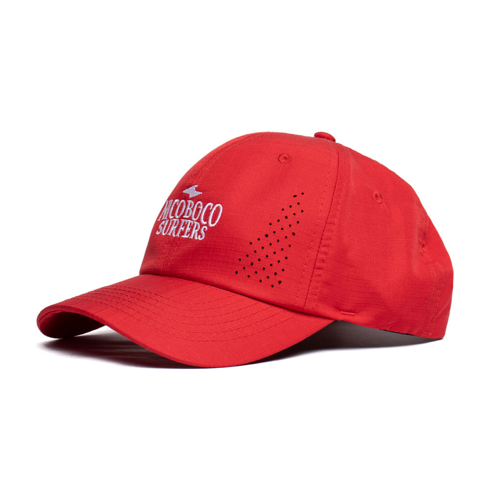 Boné Masculino Nicoboco Surfers Aba Curva Vermelho