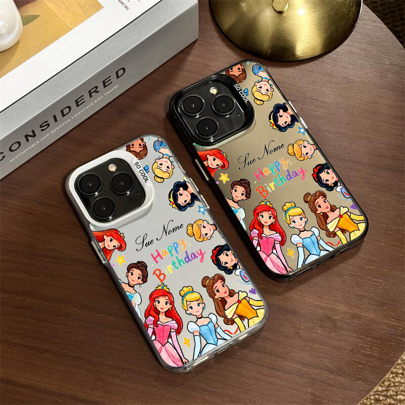Capinha Personalizada Com Nome De princesa Para Samsung S20 S21 S23 FE S23 Ultra S24 S25 Capa de celular anti impacto