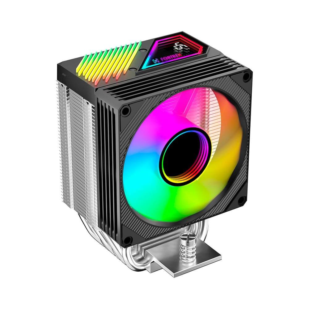 Cooler para Processador Fortrek AC15 ARGB - Intel / AMD - 150W TDP - Monitor de Temperatura