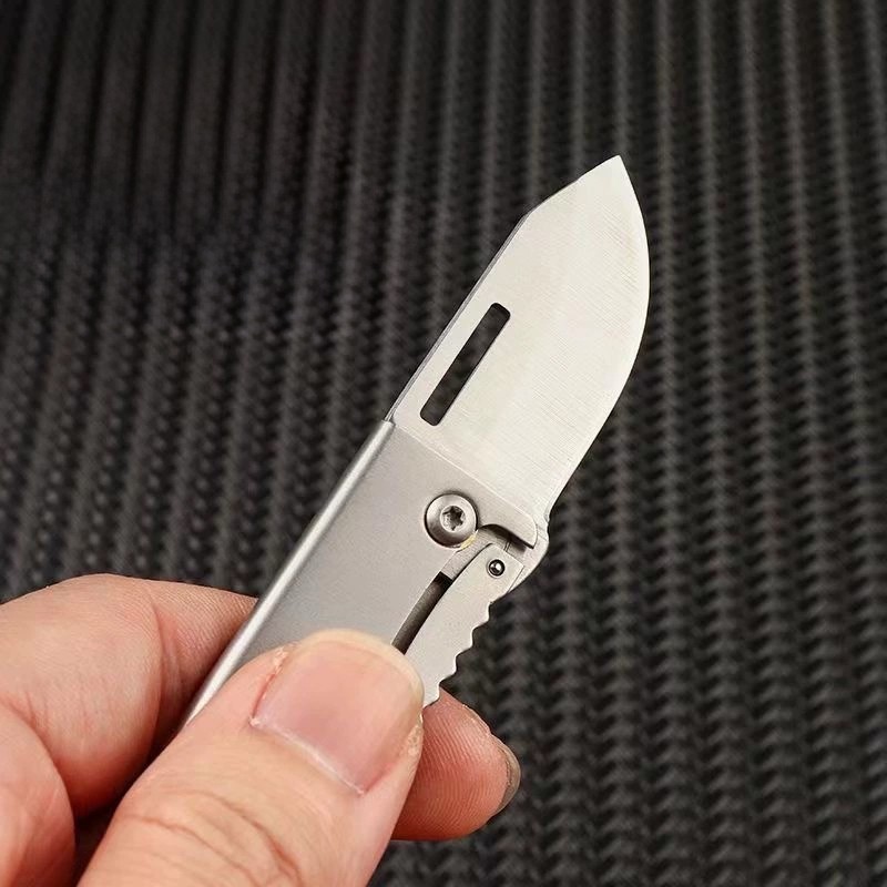 Mini Canivete de Bolso Aço Inox Chaveiro Faca  Multiuso.-+-ATACADAO-+-