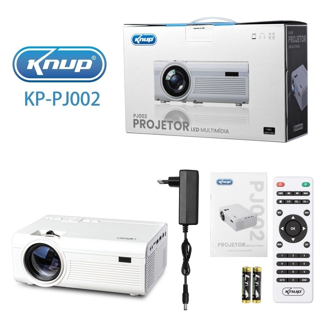 Projetor Imagem Multimídia Led Portátil Hdmi Usb Full Hd