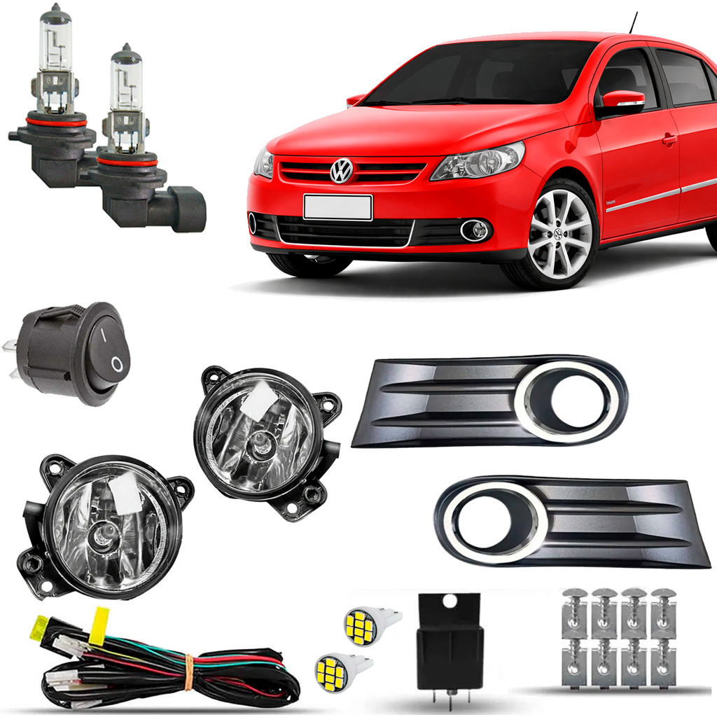 Kit Farol Milha Neblina Gol Voyage Saveiro G5 09 10 2011 12 13