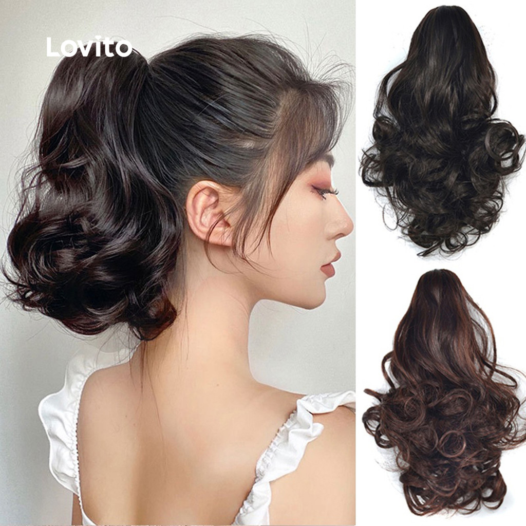 Lovito Perucas Simples LCS31A165 em Oferta na Shopee