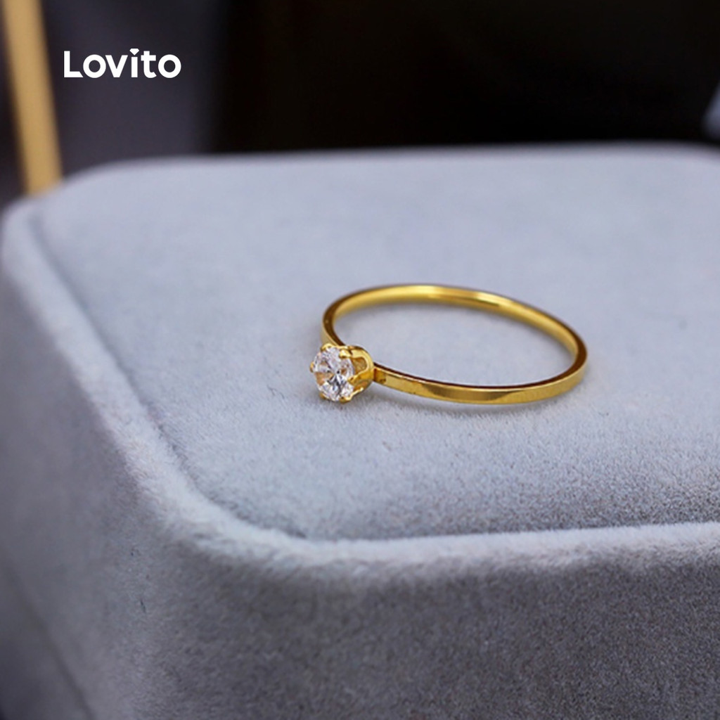 Lovito Anéis requintados LCS31A236 em Oferta na Shopee