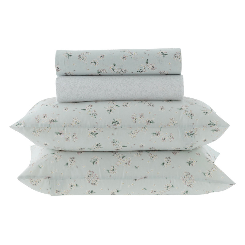 Jogo De Cama 180 Fios New Innovi Kacyumara Delicatta em Oferta na Shopee