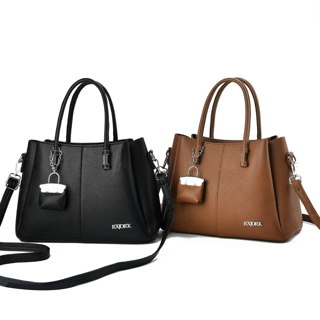 Bolsa Tote Elegante De Grande Capacidade,Transversal Simples E Estilosa - Com Mini Bolsa De Chaveiro em Oferta na Shopee