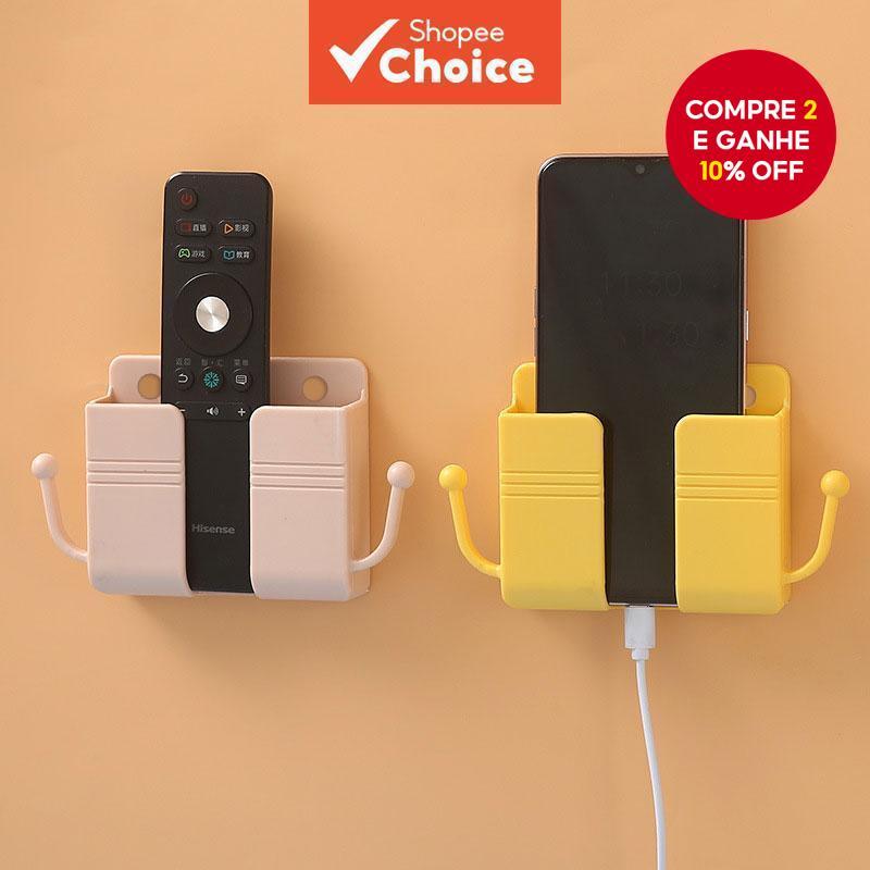 Suporte De Carregamento De Telefone De Parede Não Perfurado Para Banheiro E kit chen Minimalista , rack De Armazenamento