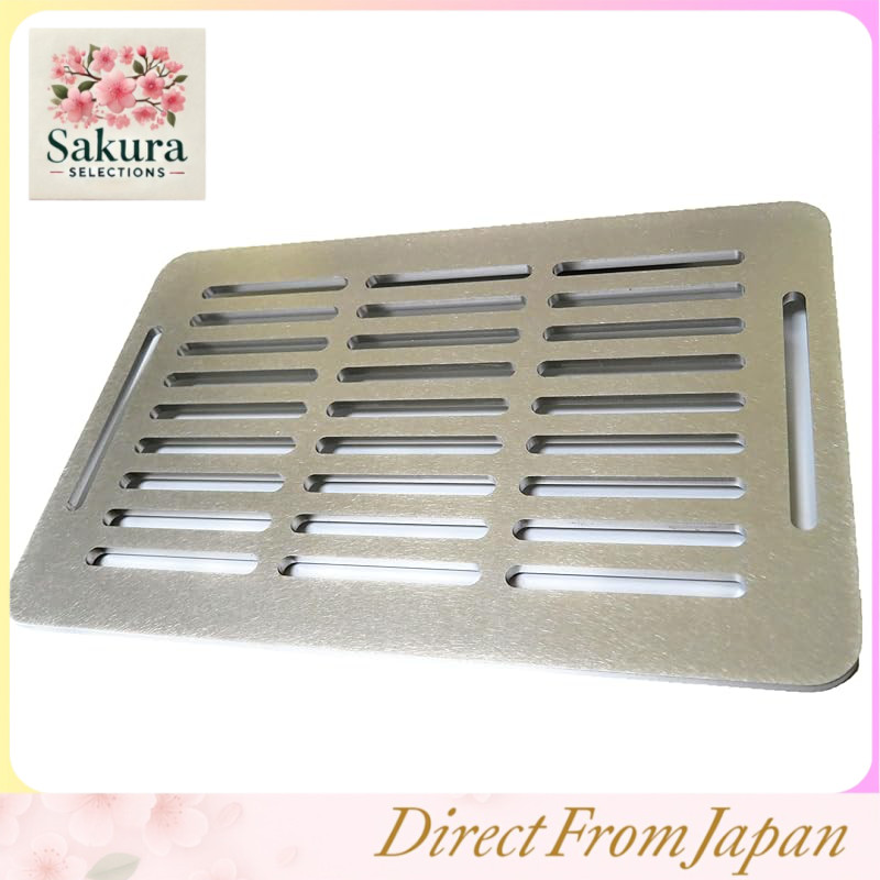 Stainless Steel 5mm Iwatani Robatayaki Aburiya Dedicated Grill Plate, Rust-Resistant, Hygienic, and Easy to Clean, Yakiniku Grill Plate (Full Mesh)