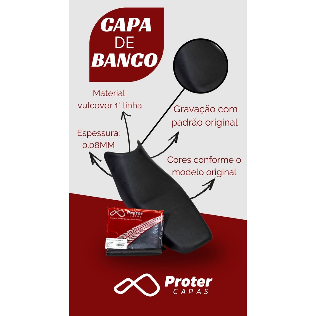 Capa De Banco Yamaha Super Ténéré 750 89 á 97 Preto Proter