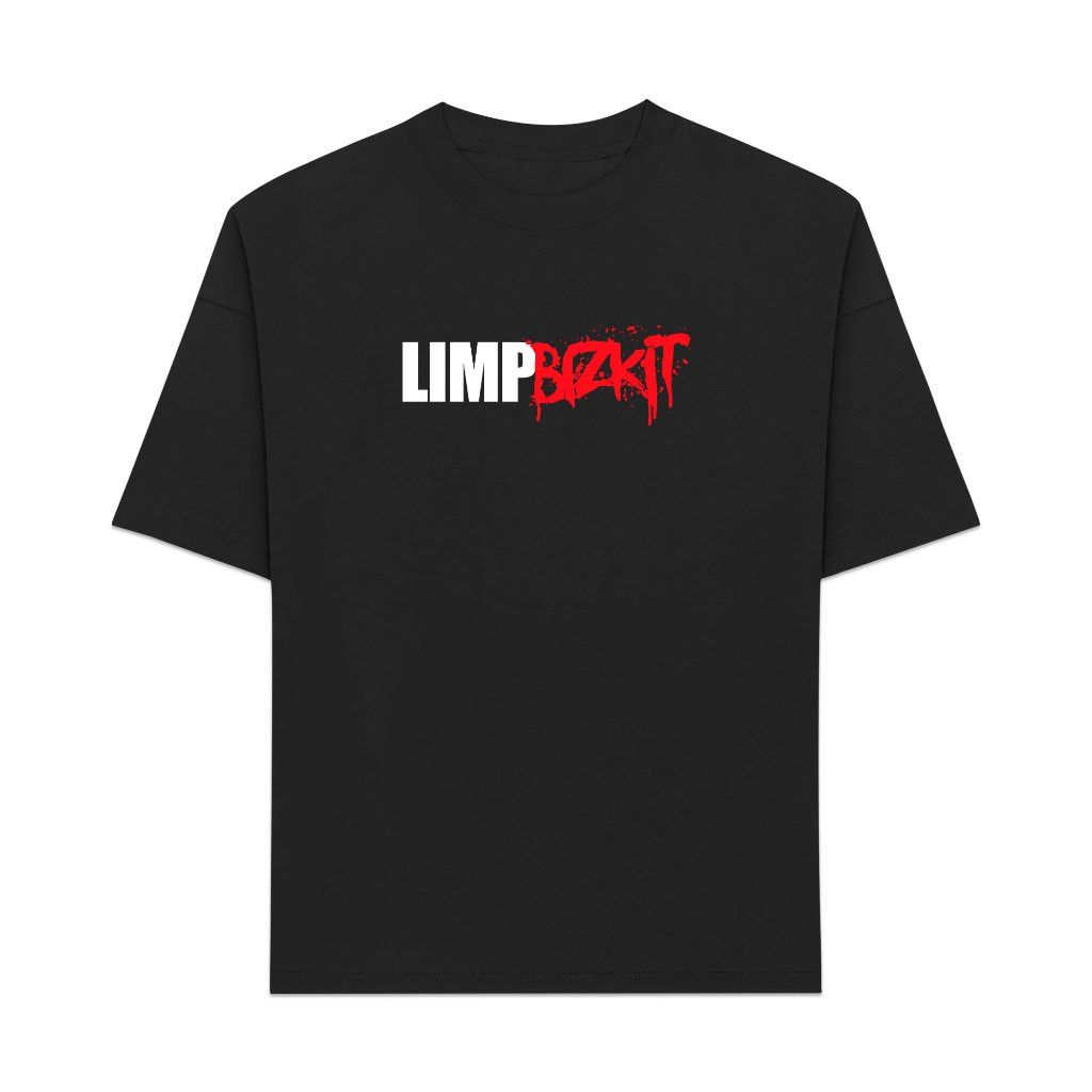 [Camiseta Premium em Algodão Puro]GXG Camiseta Noire Limp Bizkit Logo  - Streetwear Premium Oversized Fio 30.1