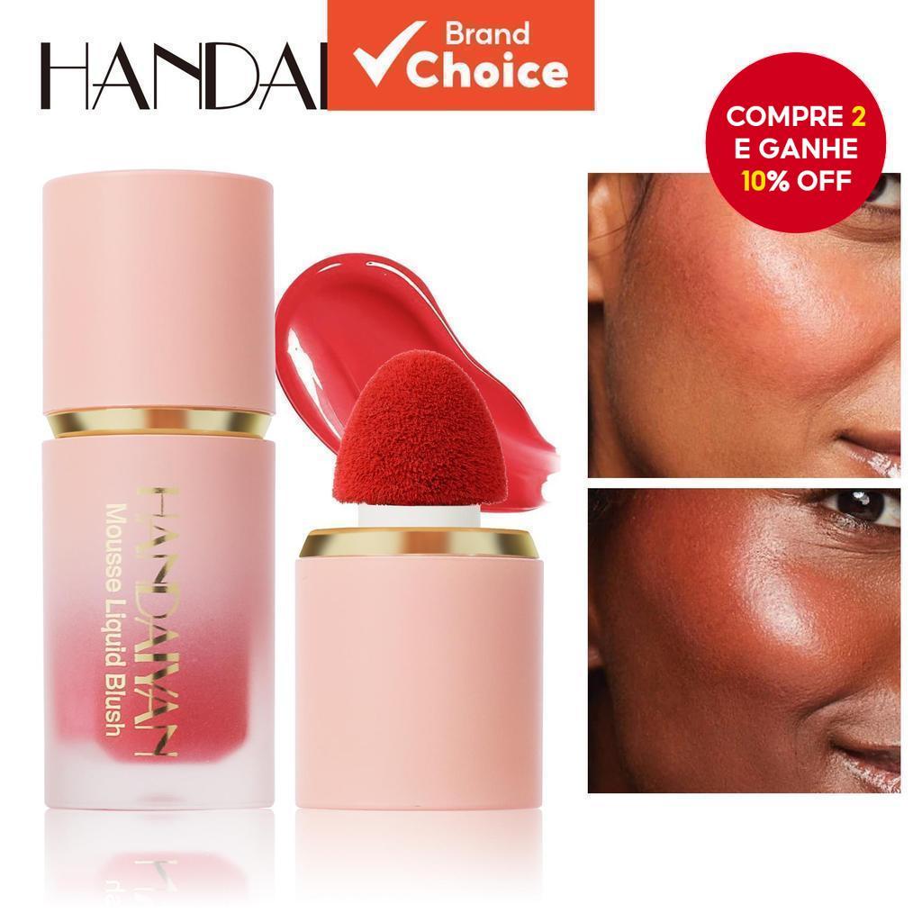  Handaiyan Natural Nude Líquido Blush 6,5ml - Blush Mate de Longa Duração e Pigmentado para Contorno