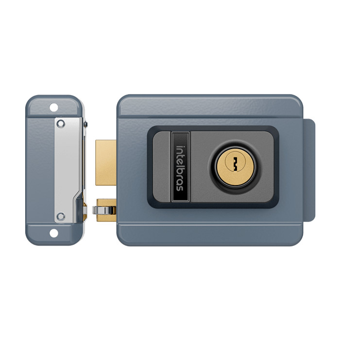 Fechadura Elétrica de Sobrepor FX 1500 Cinza Intelbras em Oferta na Shopee