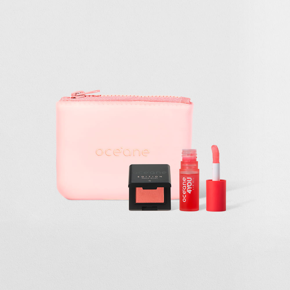 Kit Mini Lip Oil + Mini Blush Cremoso + Mini Daily Makeup (3 Produtos) em Oferta na Shopee