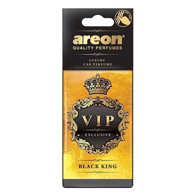 Aromatizante Folha Areon Luxury Car Perfume Vip Exclusive - Black King (1 unidade)