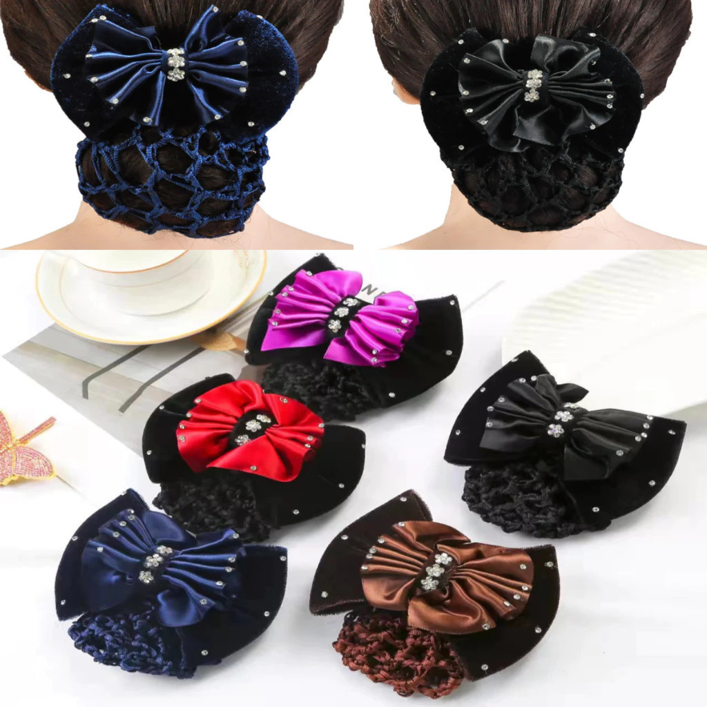 Kit 1/2/3/4 Peças Presilha Laço Redinha Profissional - Cabelos Longos e Grossos - Antiquebra -Salão e Produção - WJ em Oferta na Shopee