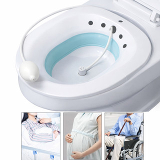 Bacia Para Banho De Assento Dobrável E Higiene Íntima Com Ducha Higiênica Mulheres Idosos