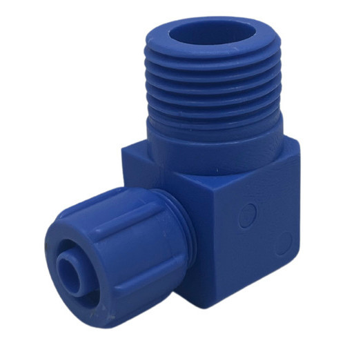 2 pçs conector cotovelo plástico 06mm rosca 3/8 dois toques