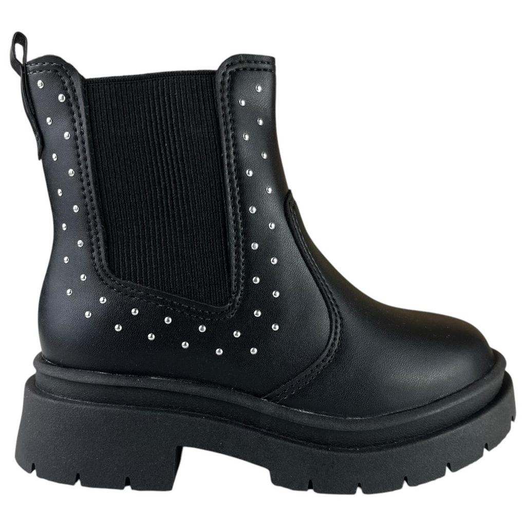 Bota Chelsea Infantil Molekinha Menina Tratorada Original Tachas Conforto