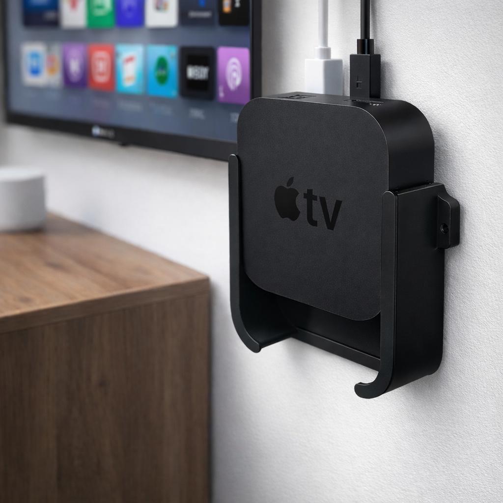 Suporte de Parede para Apple TV  Organizador e Suporte Vertical para Apple TV