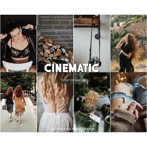 15 Lightroom Preset Cinematic Filtro Retro Limpo Instagram