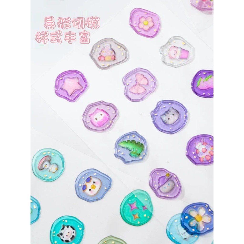 Selo de laca de fogo dia das mulheres tridimensional adesivo Envelope selo de cristal DIY adesivos decorativos caso de t