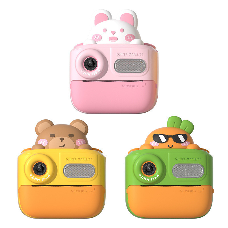 Câmera Instantânea Infantil Impressão Térmica Foto e Vídeo HD Digital Brinquedo Educativo Presente