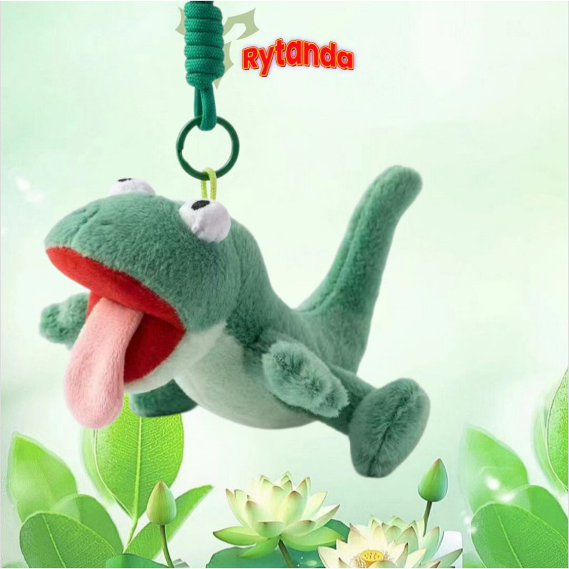 Rytanda Lizard Tom Chaveiro Kawaii Lagarto Verde De Pelúcia Beaver Plano De Transformação Boneca Animal Diversão Namorad