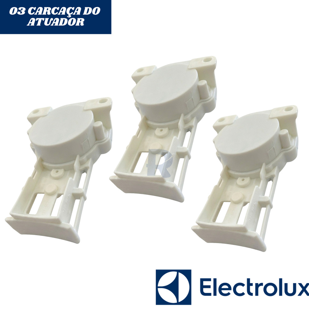 Kit 3 Carcaça Atuador Freio Lavadora Electrolux LT13B LT15 LTD15 LF15F