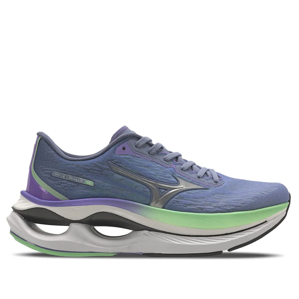 Tênis Feminino Mizuno Wave Creation 26 Lilás/Branco/Verde
