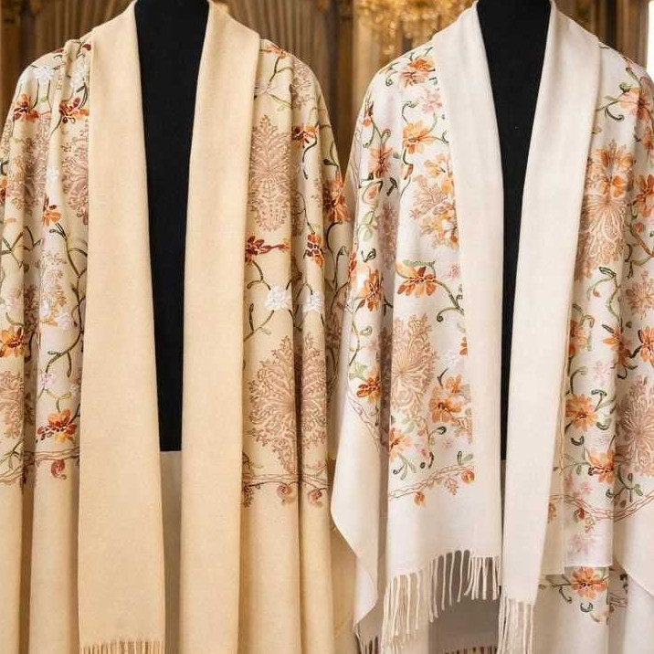Cachecol Echarpe Feminino Bordado – Lenço Grosso Fashion Inverno 2026