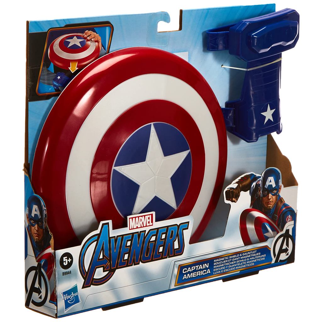 Luva e Escudo Magnéticos Capitão América - Avengers - Marvel - Hasbro