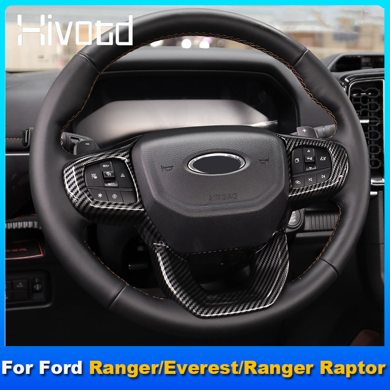 Para Ford Everest Ranger T9 XTL Wildtrak Platinum 2026 ~ 2023 Volante De Carro Lantejoulas Decorativas Plástico Cromado
