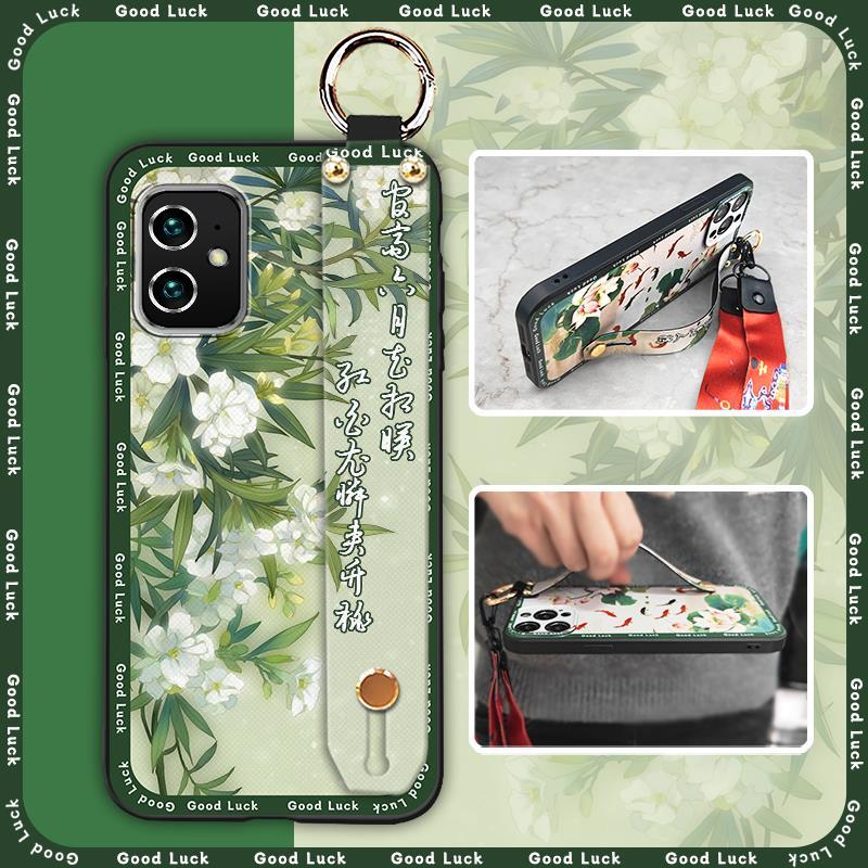 Anel Moda Capa De Telefone Para Asus Zenfone 8/ZS590KS/2A007EU À Prova D'água Senhora Idosa Suporte Traseira Anti-Poeira