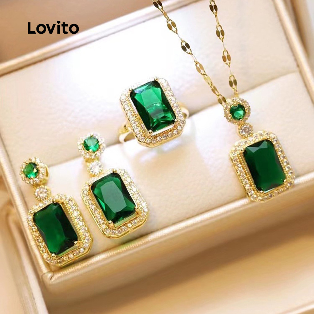 Lovito Colares requintados LCS31A140 em Oferta na Shopee