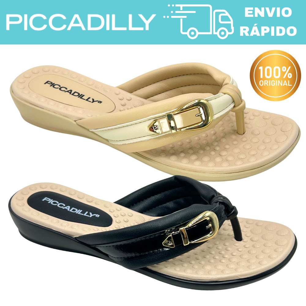 Tamanco Anabela Piccadilly 500410 Feminino Leve e Confortável para Trabalho e Passeio