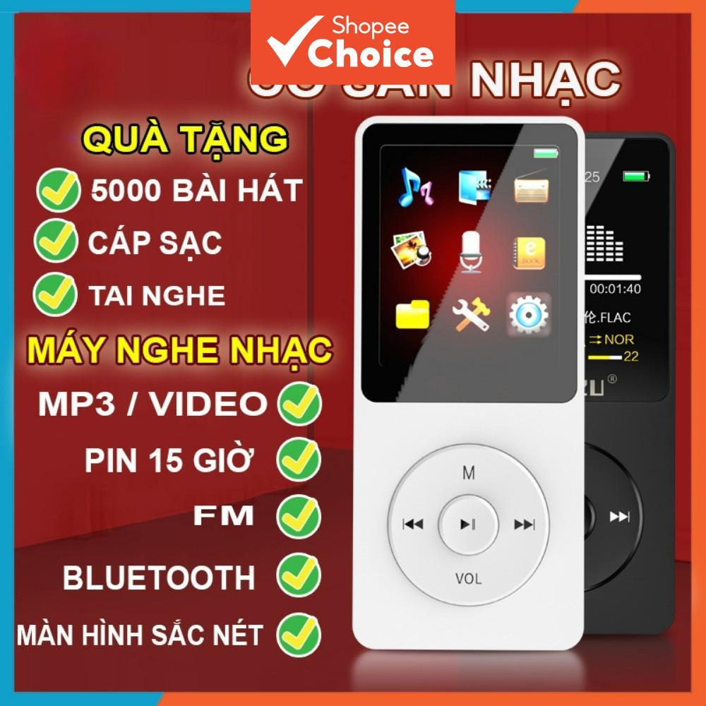 Mini reprodutor de MP3 para tocar e ouvir música em MP4 com conexão Bluetooth, equipado com tela LCD, alto-falantes