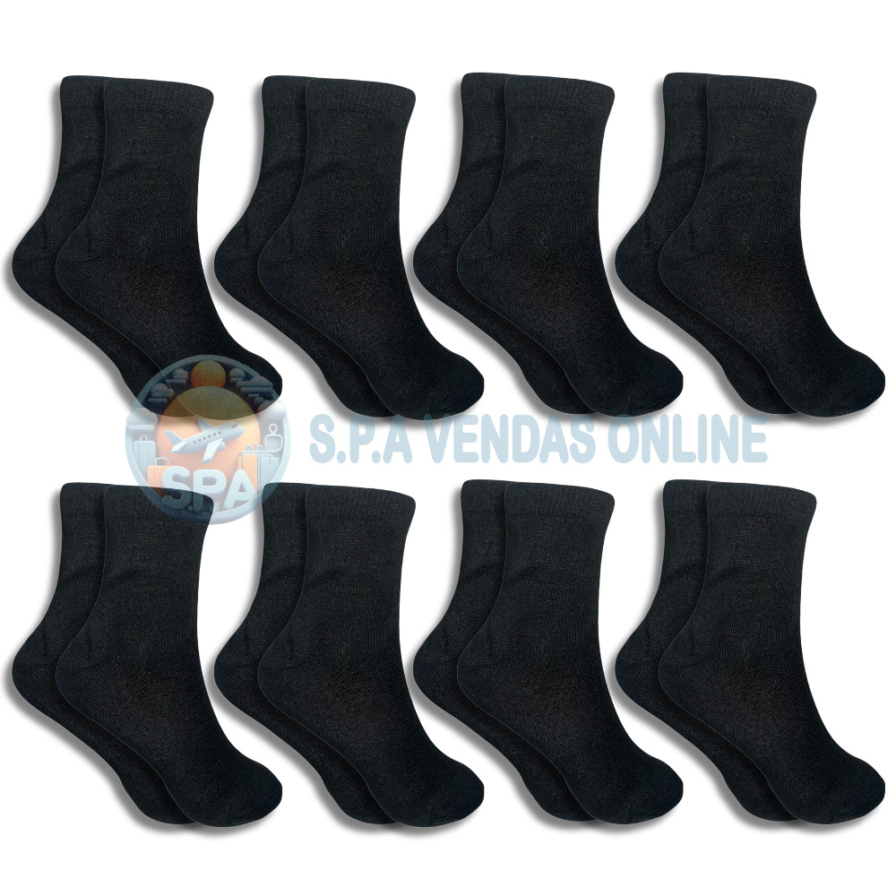 Vários modelo com Kit de 24 meias cano alto 100% algodão soquete Cano médio Masculina Feminina Unissex direto da fabrica em Oferta na Shopee