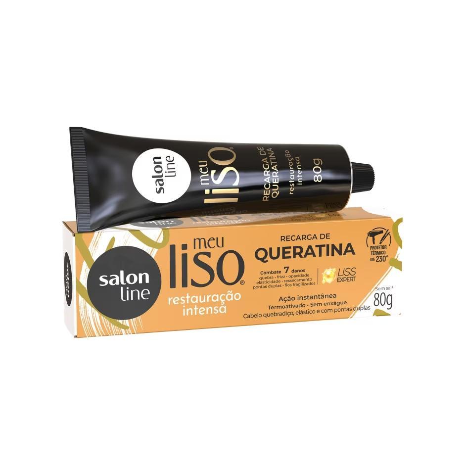 Recarga Queratina Salon Line Meu Liso Restauração Intensa 80G