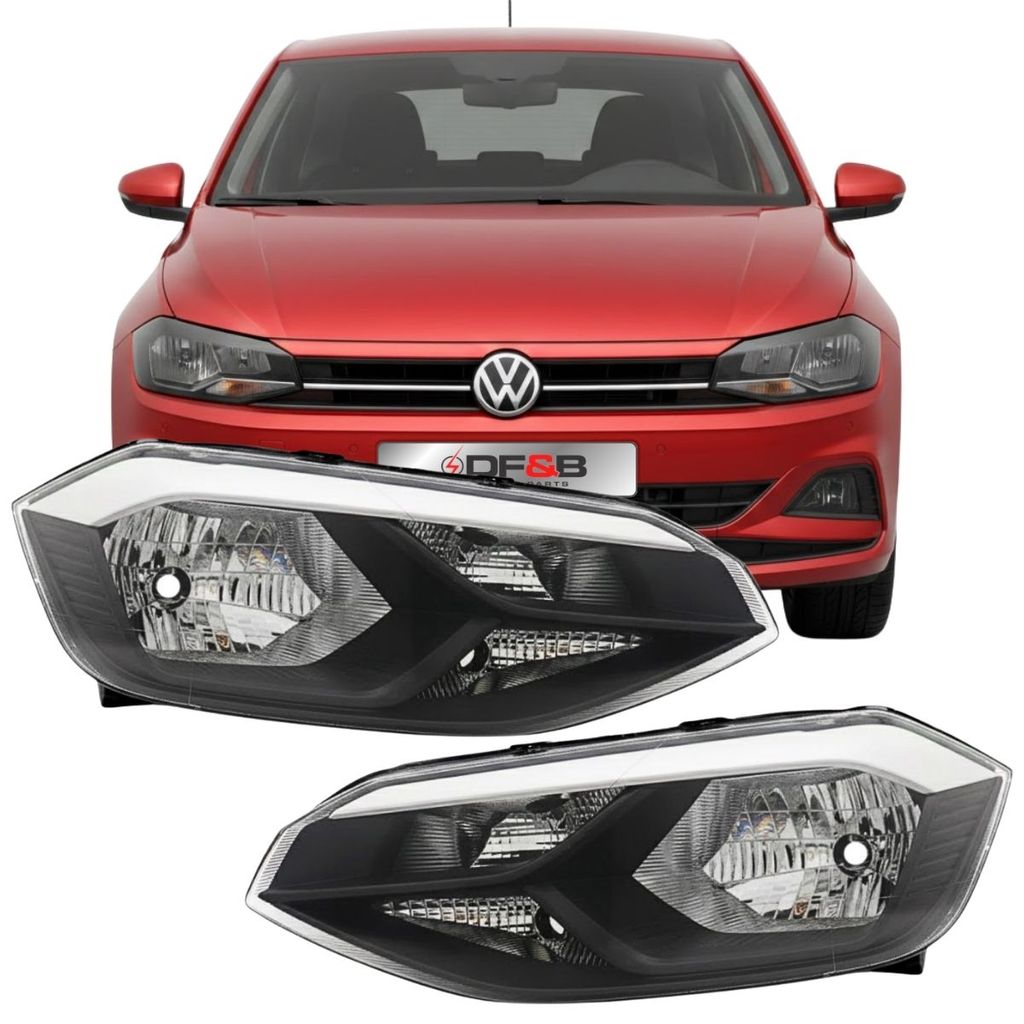 Farol Dianteiro Volkswagen Polo Track 2023 2024 2025