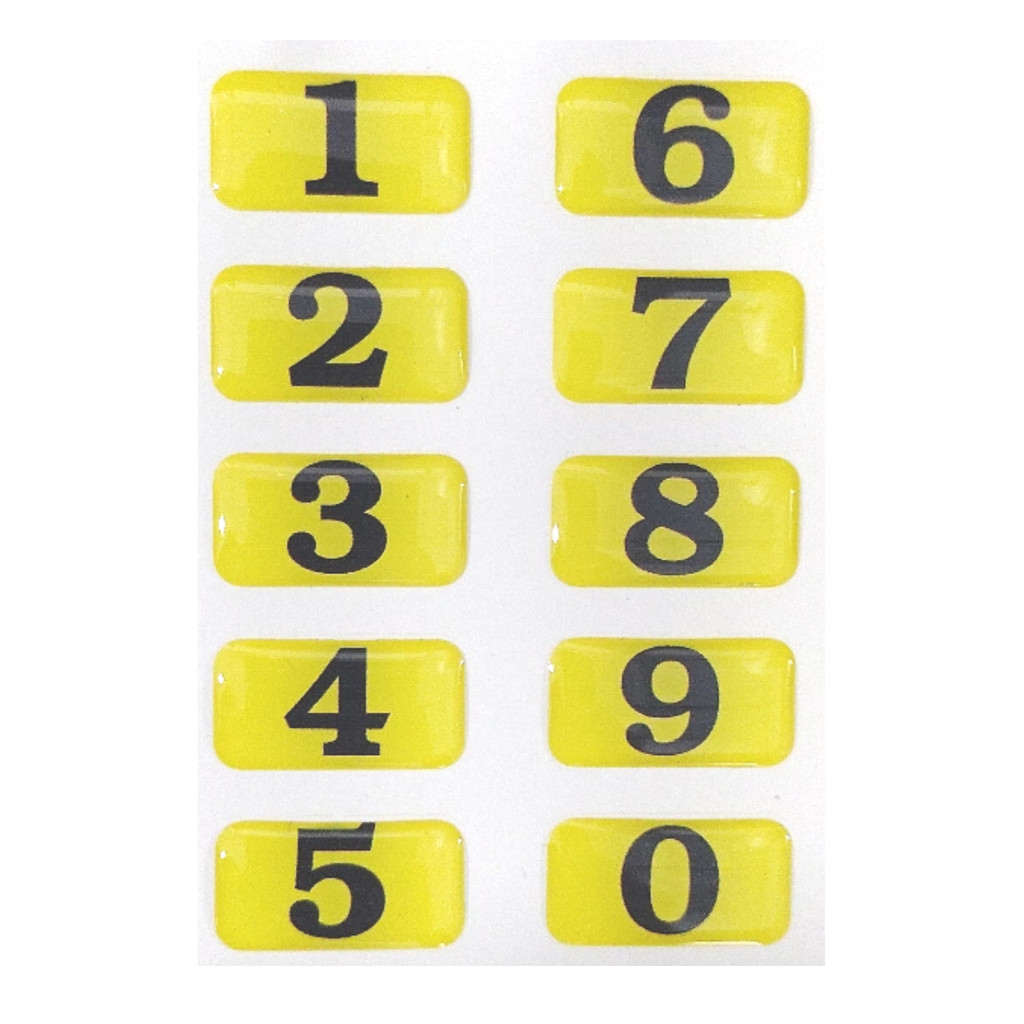 Adesivo Placa  Identificação Numeros - Resinado - 0 A 9 em Oferta na Shopee