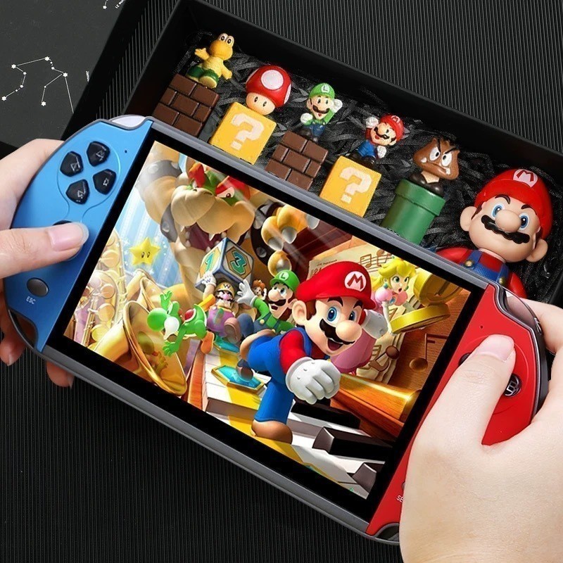 2025 Videogame Portatil Tela 4.8" +10000 Jogos Retro 16GB, Console de Mão Memoria Expansivel