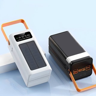 50000mah Carregador Portátil Solar com Alça Ideal para Camping Trilhas e Viagens