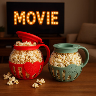 Pipoqueira Fitness Para Micro-ondas Sem Óleo Saudável Prática e Reutilizável em Oferta na Shopee