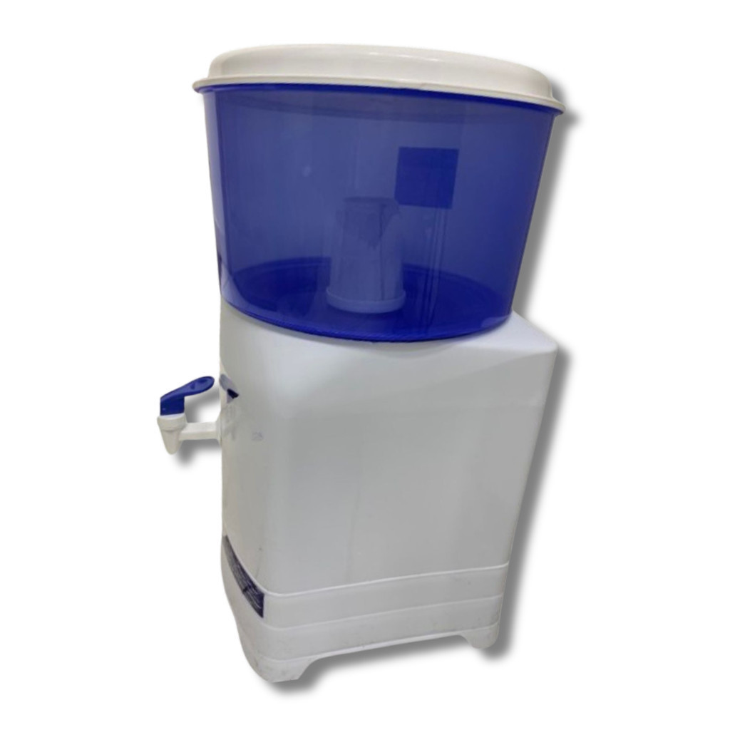 Filtro  C/ Cuba De Barro Bebedouro Agua 6L Bóia e Vela Filtração Branco