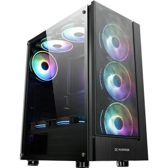 Gabinete Gamer Fortrek Cruiser Mid Tower RGB Preto [F002]